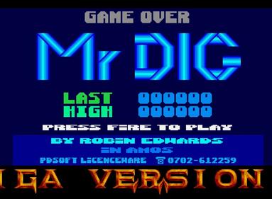 Mr Dig - Screenshot - Game Title Image