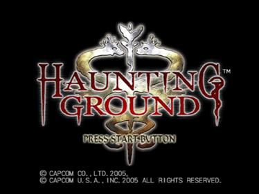 Haunting Ground - Screenshot - Game Title Image