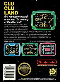 Clu Clu Land - Box - Back Image