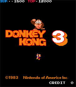Donkey Kong 3 - Screenshot - Game Title Image