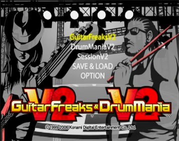 GuitarFreaks V2 & DrumMania V2 - Screenshot - Game Title Image