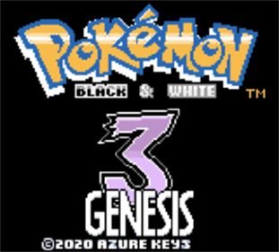 Pokémon Black and White 3 Genesis - Screenshot - Game Title Image