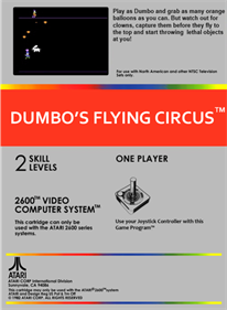 Dumbo's Flying Circus - Fanart - Box - Back Image