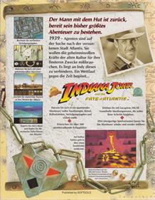 Indiana Jones and the Fate of Atlantis - Box - Back Image