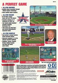 All-Star Baseball '97 Featuring Frank Thomas - Box - Back Image