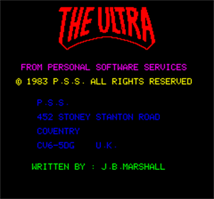 The Ultra - Screenshot - Game Title Image