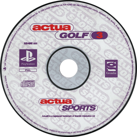 Actua Golf 3 - Disc Image