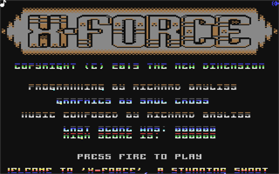 X-Force - Screenshot - Game Title