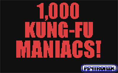 1,000 Kung-Fu Maniacs - Screenshot - Game Title Image