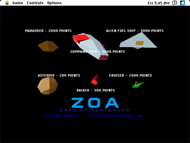 ZOA: The Zone of Avoidance - Screenshot - Game Title Image