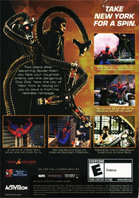 Spider-Man 2 - Box - Back Image