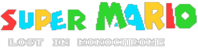 Super Mario World: Lost in Monochrome Land - Clear Logo Image
