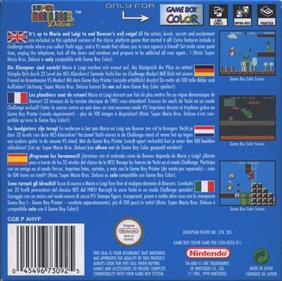 Super Mario Bros. Deluxe - Box - Back Image