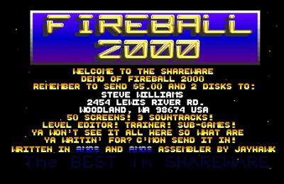 Fireball 2000 - Screenshot - Game Title Image