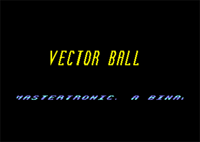 Vector Ball  - Screenshot - Game Title Image