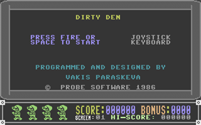 Dirty Den - Screenshot - Game Title Image