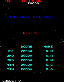 Galaga - Screenshot - High Scores Image