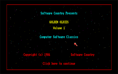 Golden Oldies: Volume 1 - Screenshot - Game Title Image