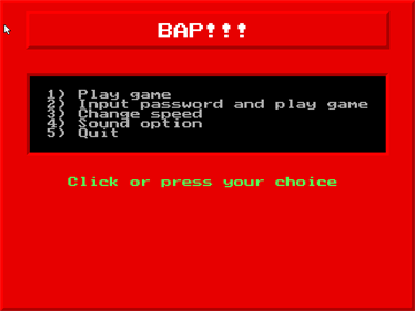 Bap!!! - Screenshot - Game Select Image