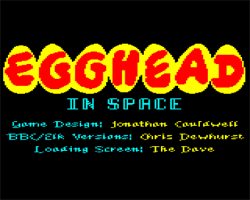 Egghead in Space - Screenshot - Game Title Image