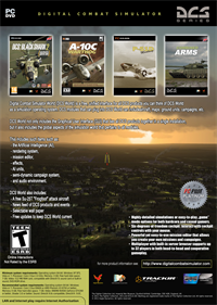 DCS World: Steam Edition - Fanart - Box - Back Image