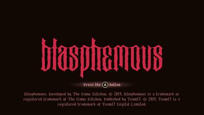 Blasphemous - Screenshot - Game Title Image