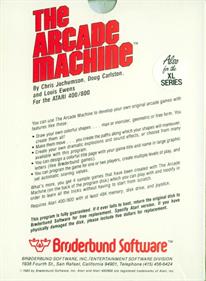The Arcade Machine - Box - Back Image