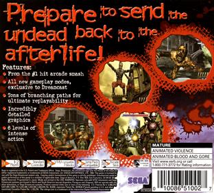 The House of the Dead 2 - Box - Back Image