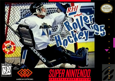 RHI Roller Hockey '95 - Fanart - Box - Front