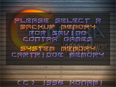Contra: Legacy of War - Screenshot - Game Select Image