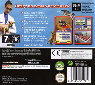 The Sims 2: Pets - Box - Back Image