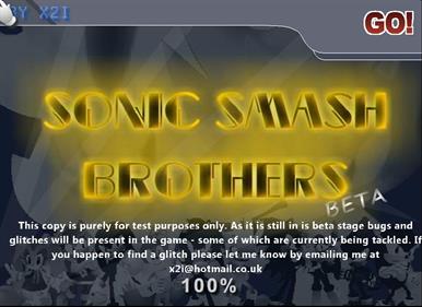 Sonic Smash Brothers - Screenshot - Game Title Image