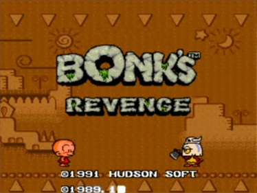Bonk's Revenge - Screenshot - Game Title Image