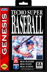 Tecmo Super Baseball - Box - Front - Reconstructed Image