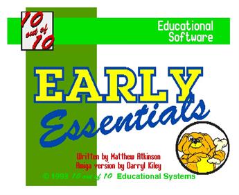 10 Out Of 10 Early Essentials - Screenshot - Game Title Image