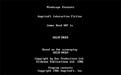 James Bond 007: Goldfinger - Screenshot - Game Title Image
