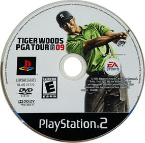 Tiger Woods PGA Tour 09 - Disc Image