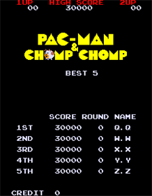Pac-Man & Chomp Chomp - Screenshot - High Scores Image