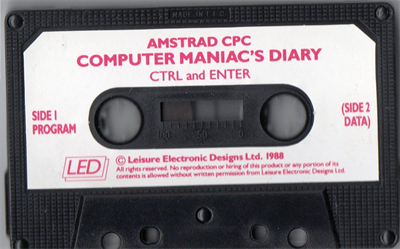 Computer Maniacs 1989 Diary - Cart - Front Image