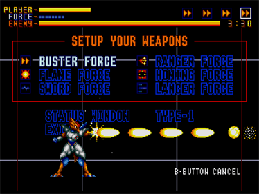 Alien Soldier - Screenshot - Game Select Image