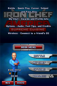 Iron Chef America: Supreme Cuisine - Screenshot - Game Select Image