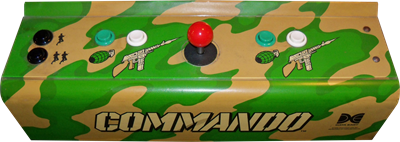 Commando (Capcom) - Arcade - Control Panel Image