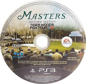 Tiger Woods PGA Tour '14: Masters Historic Edition - Disc Image