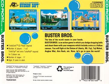 Buster Bros. - Box - Back Image