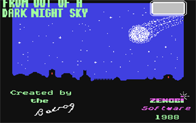 From Out of a Dark Night Sky - Screenshot - Game Title Image
