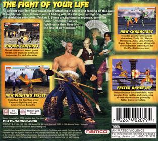 Tekken 3 - Box - Back Image