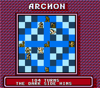 Archon - Screenshot - Game Over Image