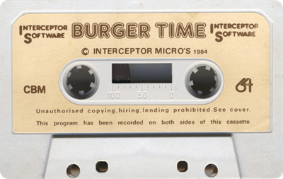 Burger Time - Cart - Front Image
