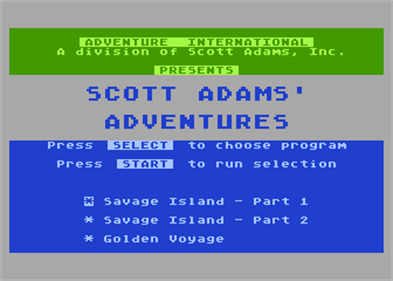 Adventure Value Pack 10-11-12 - Screenshot - Game Title Image