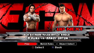 WWE SmackDown vs. Raw 2008 - Screenshot - Game Select Image